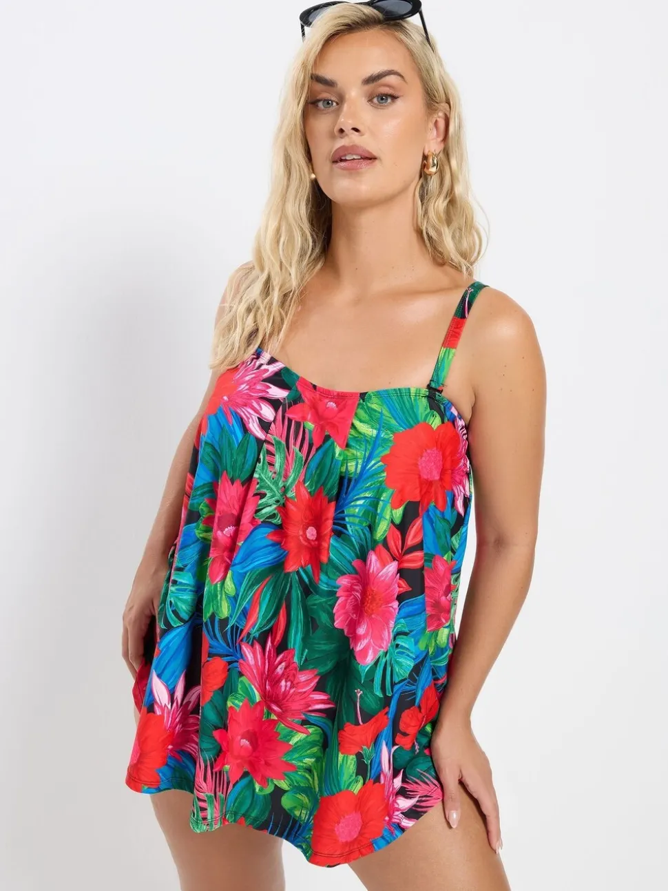 Rood - Yours Curve A-lijntankini