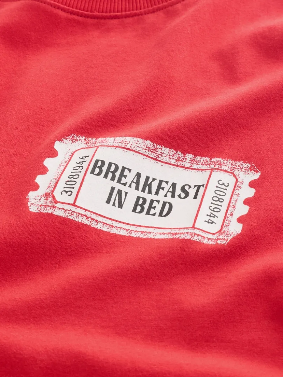 Rood met print - Pyjama met korte mouwen
