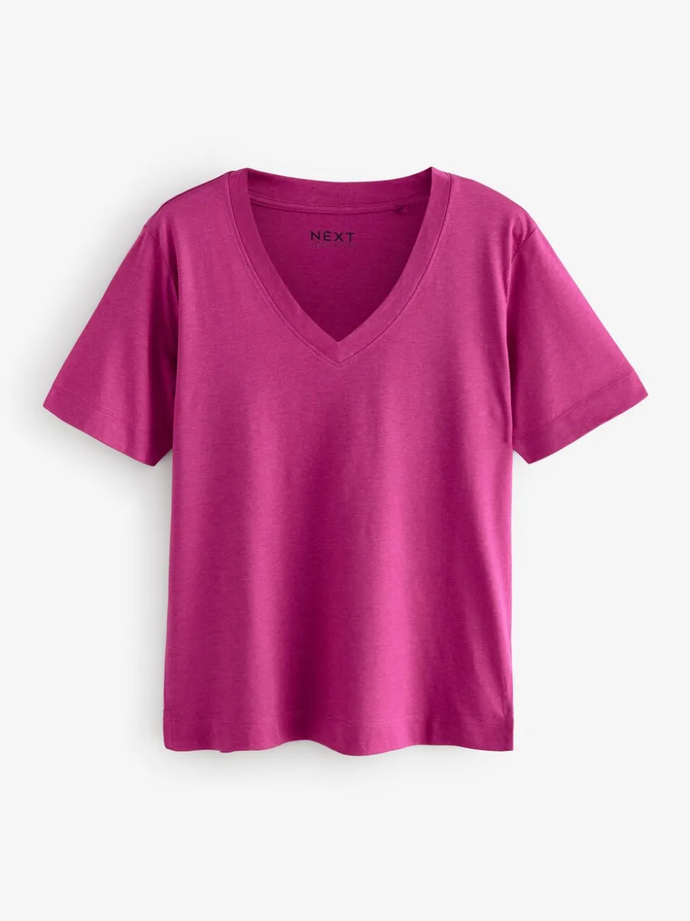 Rood/blauwgroen - Modal slouch T-shirt met korte mouwen verpakking van 3