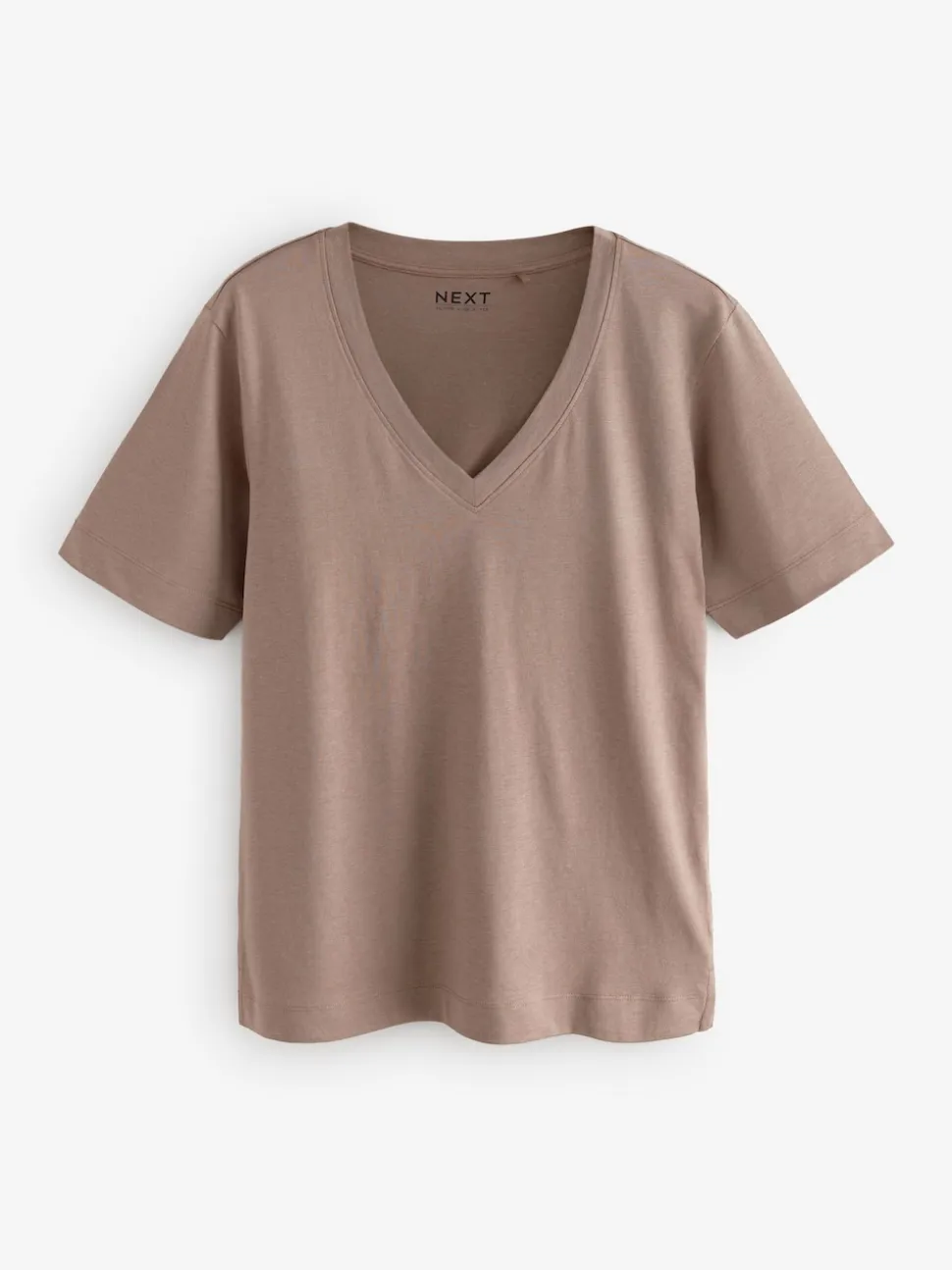 Rood/blauwgroen - Modal slouch T-shirt met korte mouwen verpakking van 3