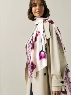 Rose Floral White - Lichte sjaal