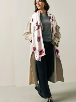 Rose Floral White - Lichte sjaal