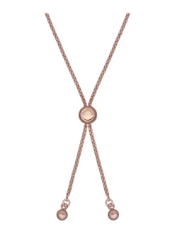 Roségoudkleurig - Ted Baker Tone Melrah: Iconische kristallen schuifarmband, heldere kristallen