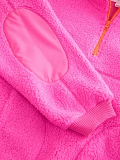 Roze - Active jack met capuchon van borg