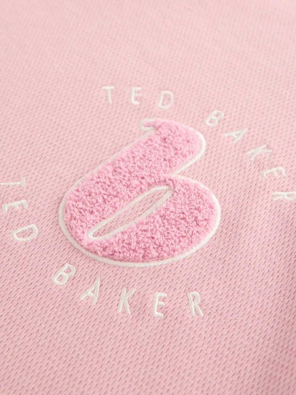 Roze - B by Ted Baker pyjama's van geborstelde katoenblend met wafelstof
