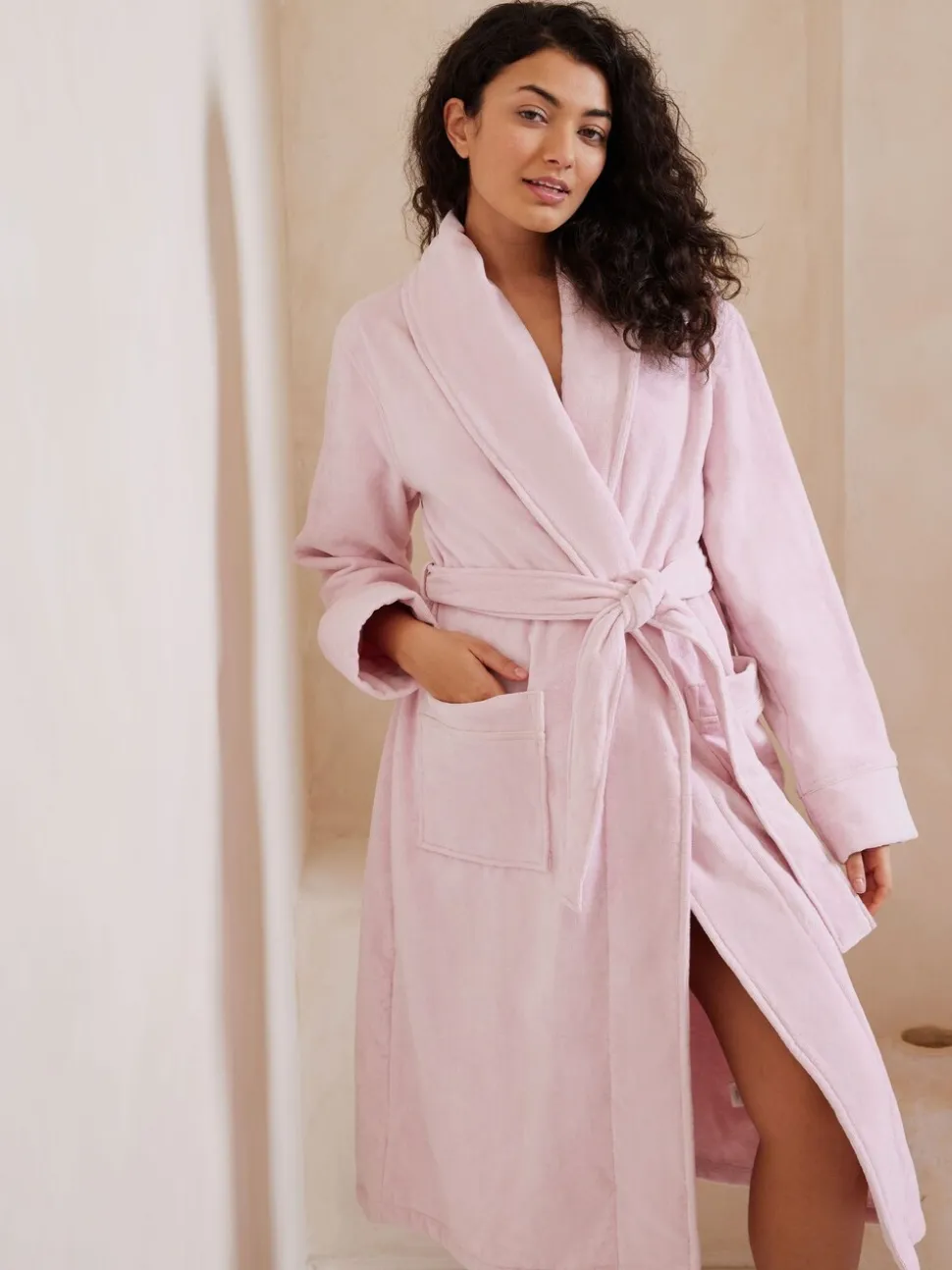 Roze - Chelsea Peers 100% Cotton Towelling Dressing Gown