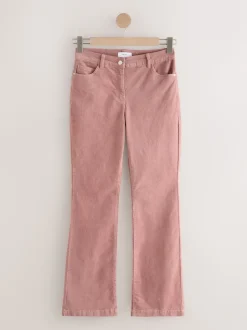 Roze - Corduroy boot cut broek