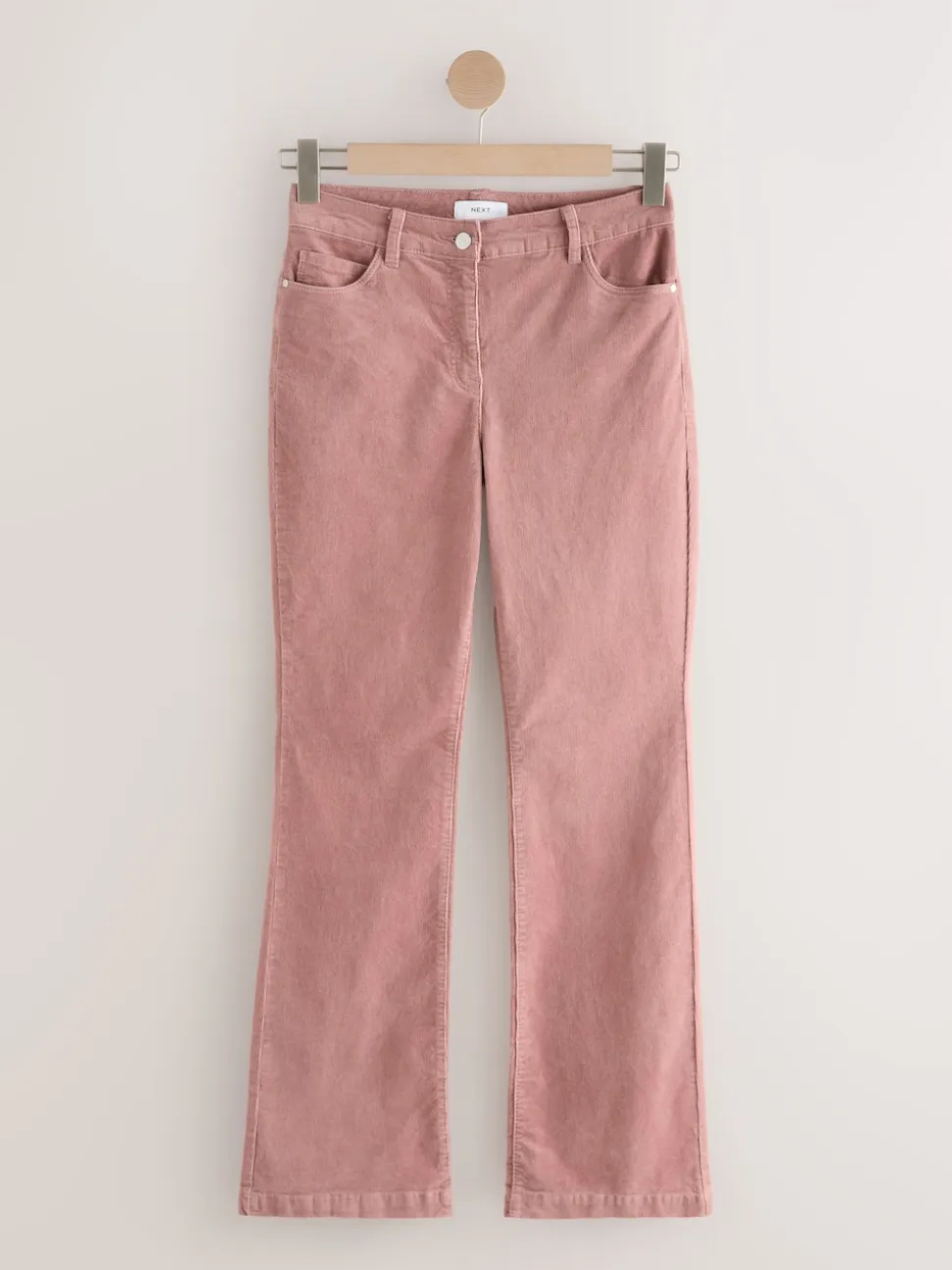 Roze - Corduroy boot cut broek