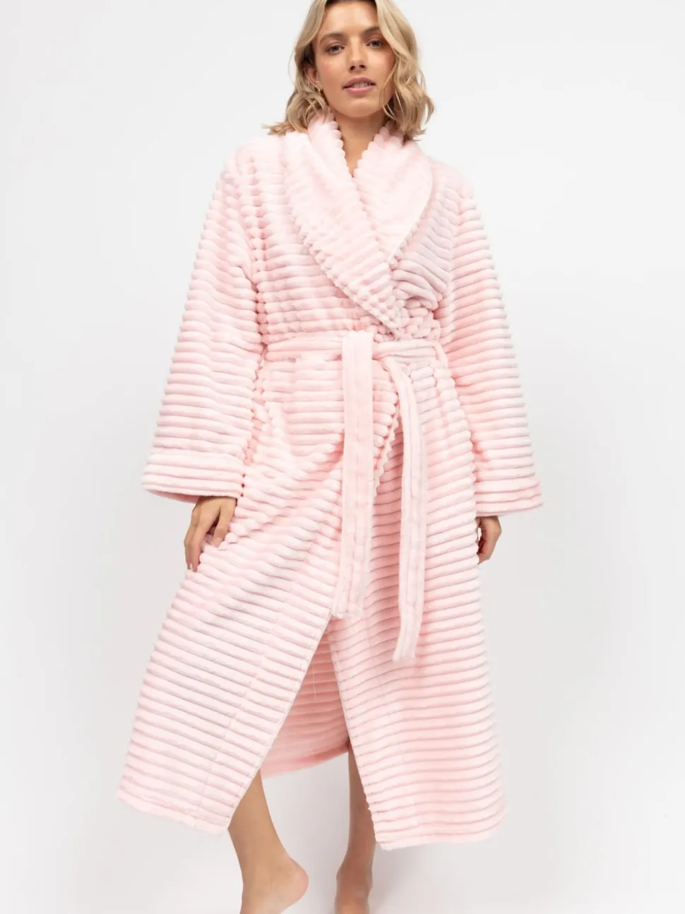 Roze - Cyberjammies Striped Sealskin Fleecy Dressing Gown