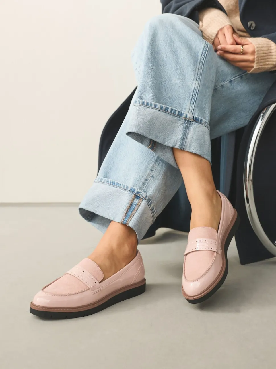 Roze - Forever Comfort® Brogue Instappers