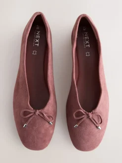 Roze - Forever Comfort® Suede High Cut Ballet Flats