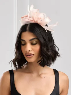 Roze - Jon Richard medium Fascinator hoofdband