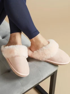 Roze - Jones Bootmaker Bella-Rose Sheepskin Mule Slippers