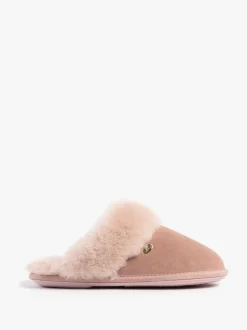 Roze - Just Sheepskin Duchess pantoffels van schapenvacht voor dames