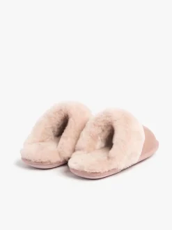 Roze - Just Sheepskin Duchess pantoffels van schapenvacht voor dames