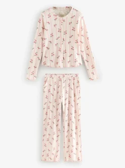 Roze - Laura Ashley Pointelle Ditsy Pyjamas