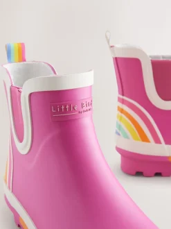 Roze - Little Bird by Jools Oliver regenlaarzen met regenboog voor volwassenen