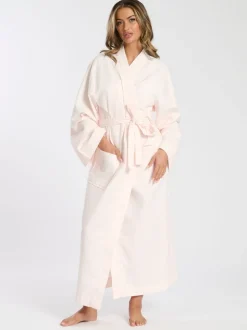 Roze - Loungeable Waffle 100% Cotton Robe