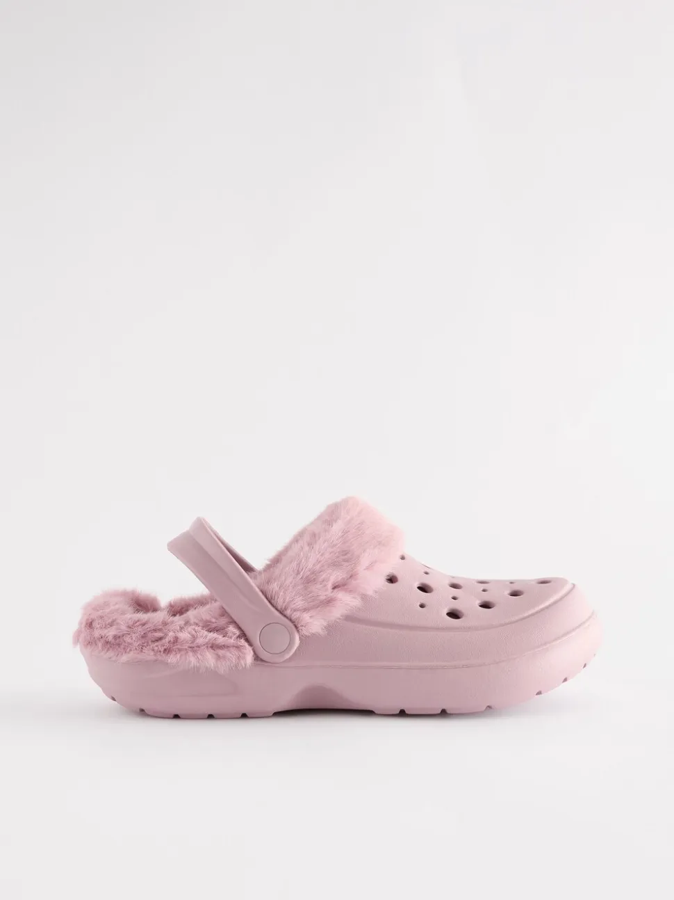 Roze - Met imitatiebont gevoerde damespantoffels