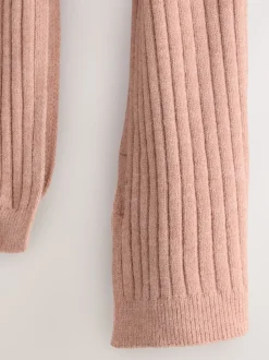 Roze - Ribbed Knit Scarf