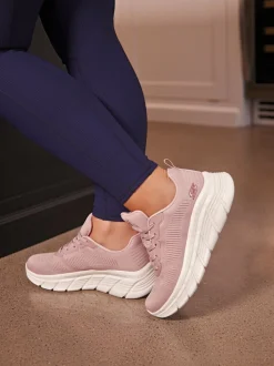 Roze - Skechers Bobs B Flex Hi Flying sportschoenen voor dames