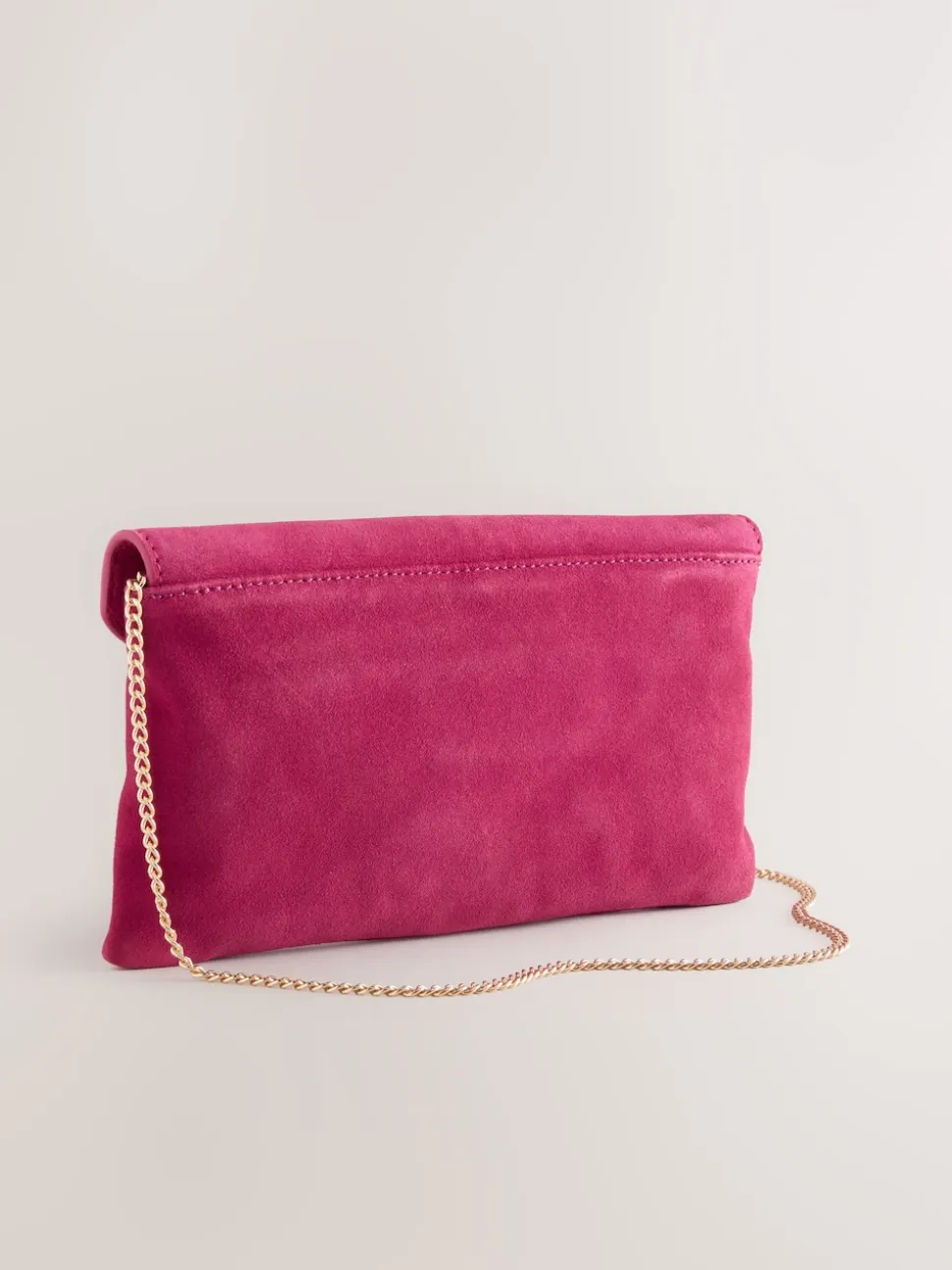 Roze - Suède clutch