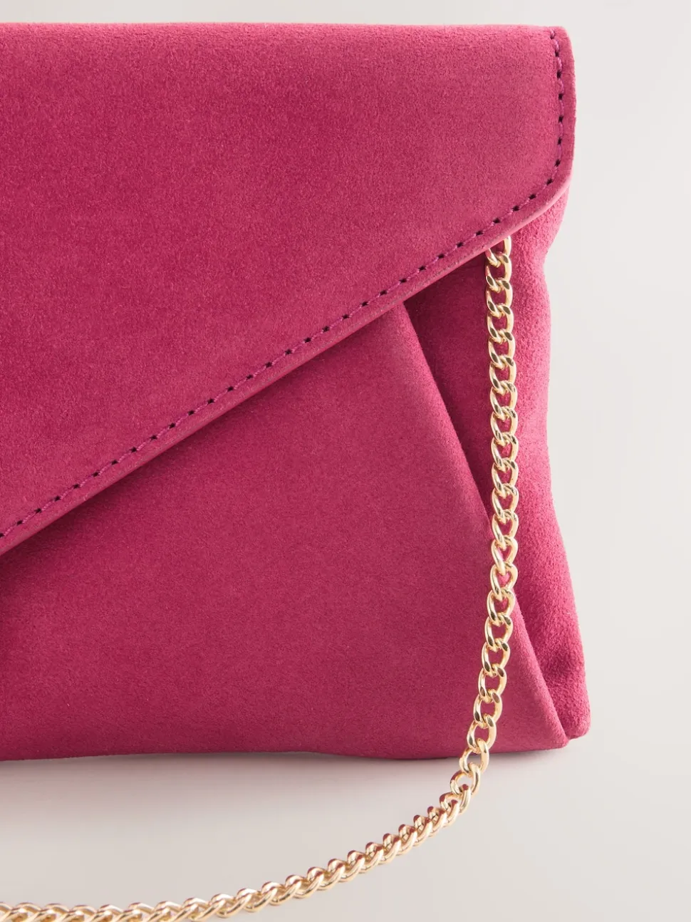 Roze - Suède clutch