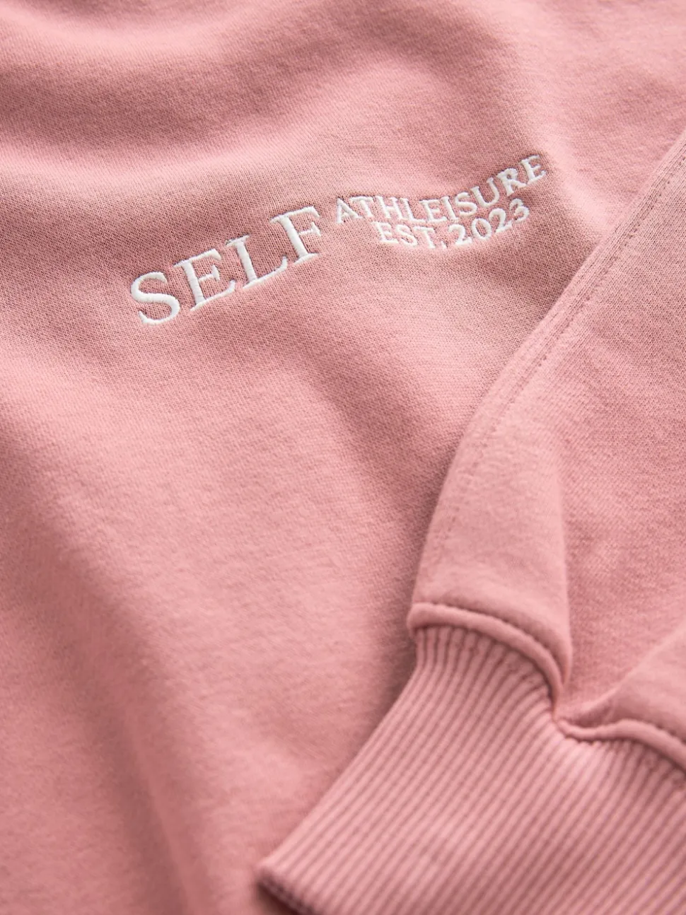 Roze - Sweatshirt met korte rits