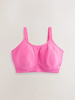 Roze - Ultimate Support Non Pad Minimising Bedrade Dry Tech Hoge impact Sportbeha