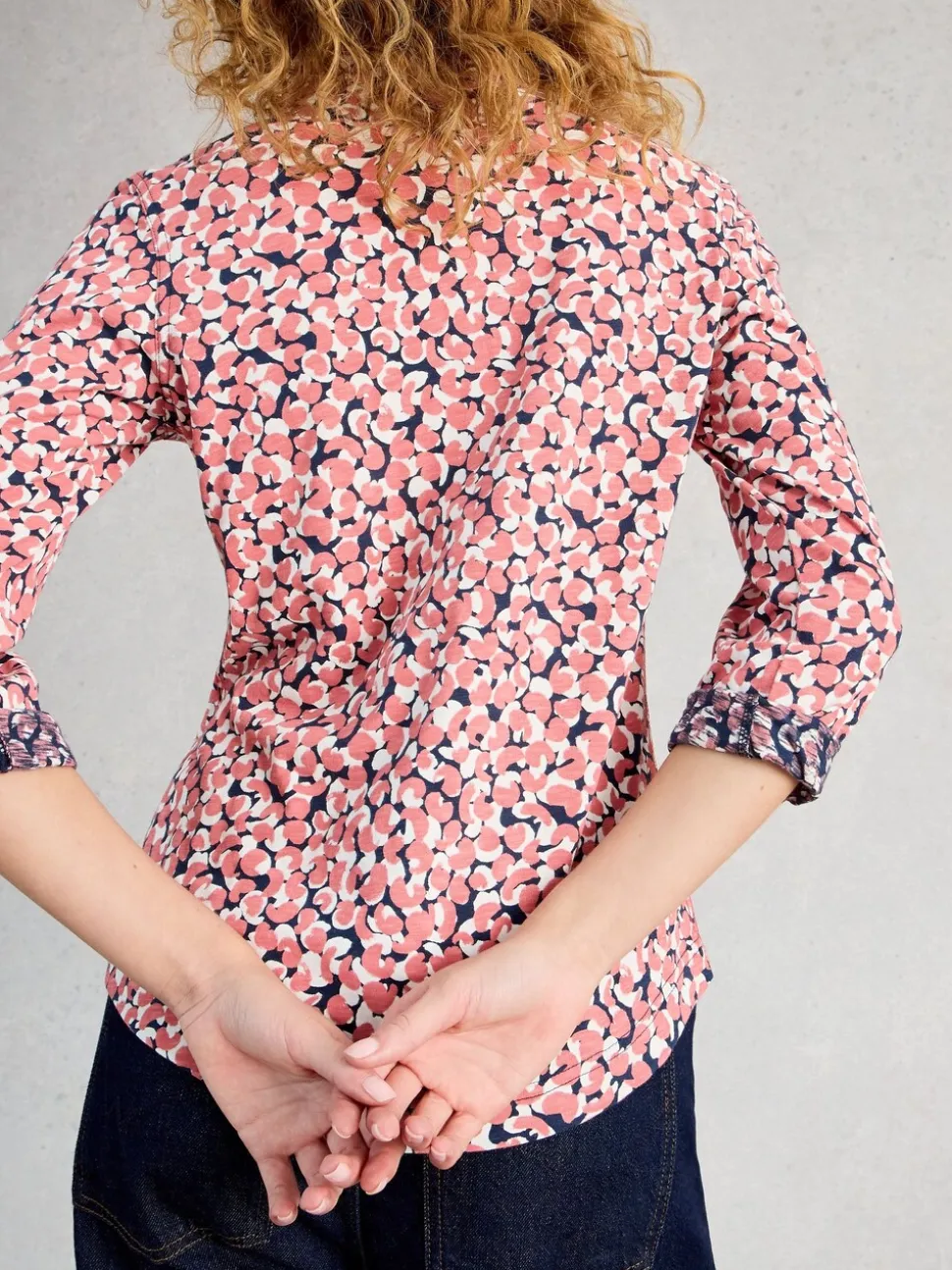 Roze - White Stuff jersey Annie overhemd