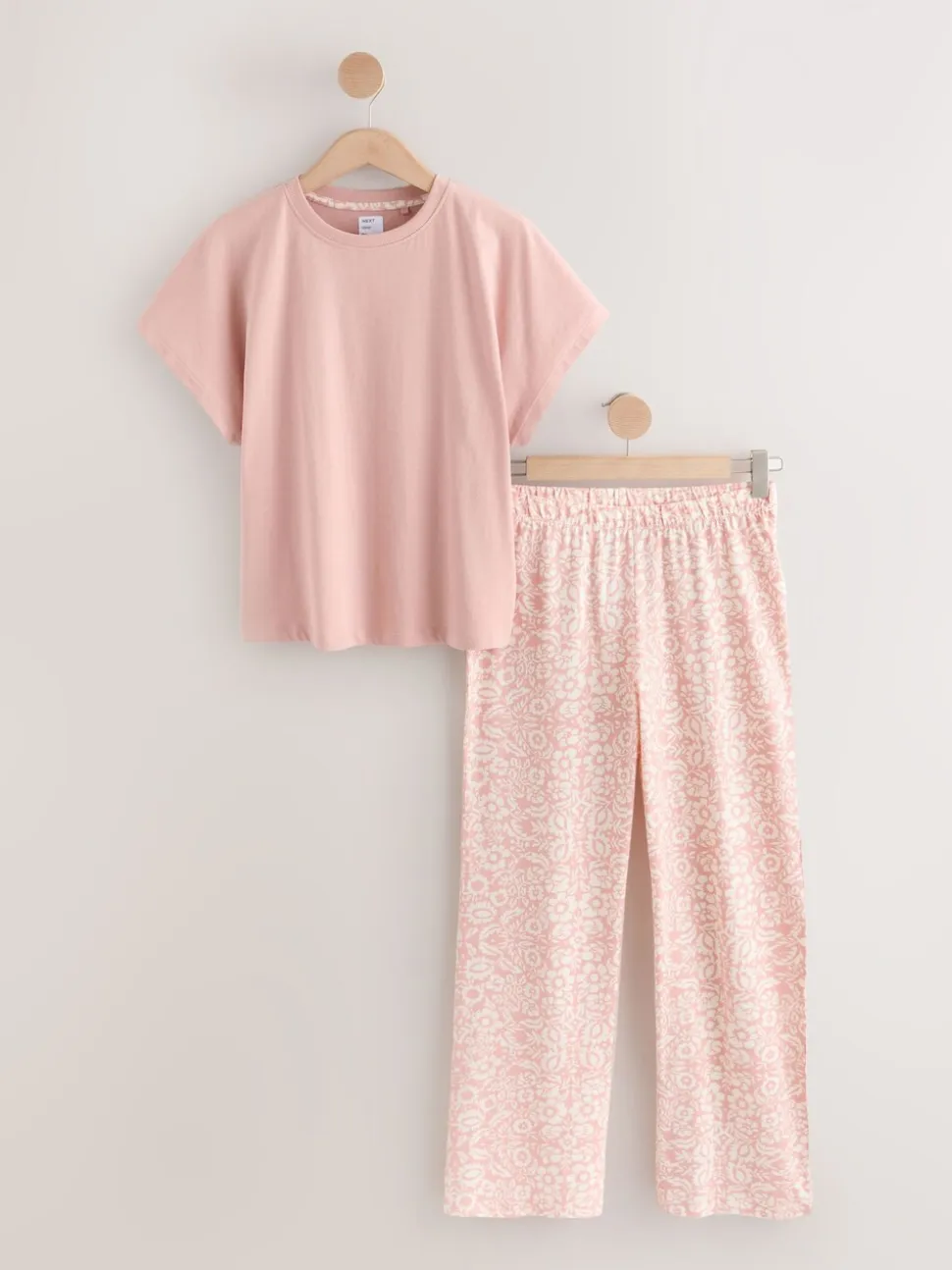 Roze bloemen - Pyjama met korte mouwen