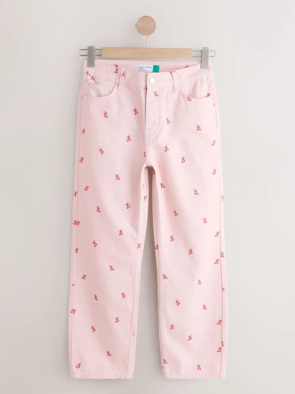 Roze kers - Straight Leg Jeans