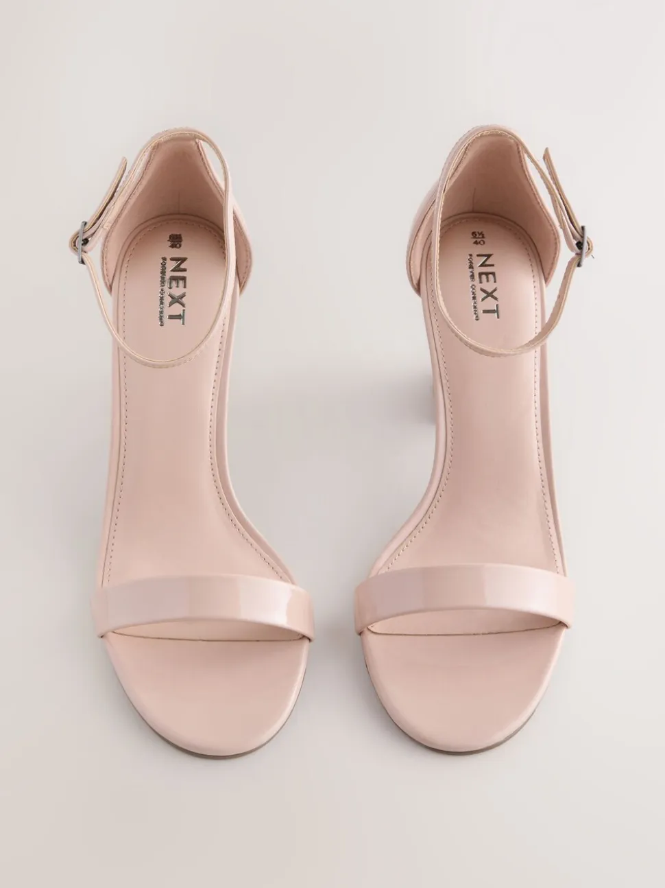 Roze nude - Sandalen met blokhak