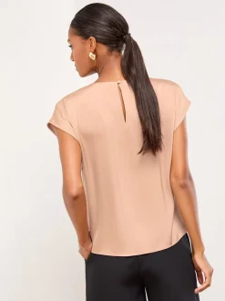 Roze satijn - Lipsy Drape Top