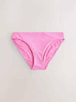 Roze zebraprint met textuur - Bikinibroekjes
