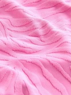 Roze zebraprint met textuur - Bikinibroekjes
