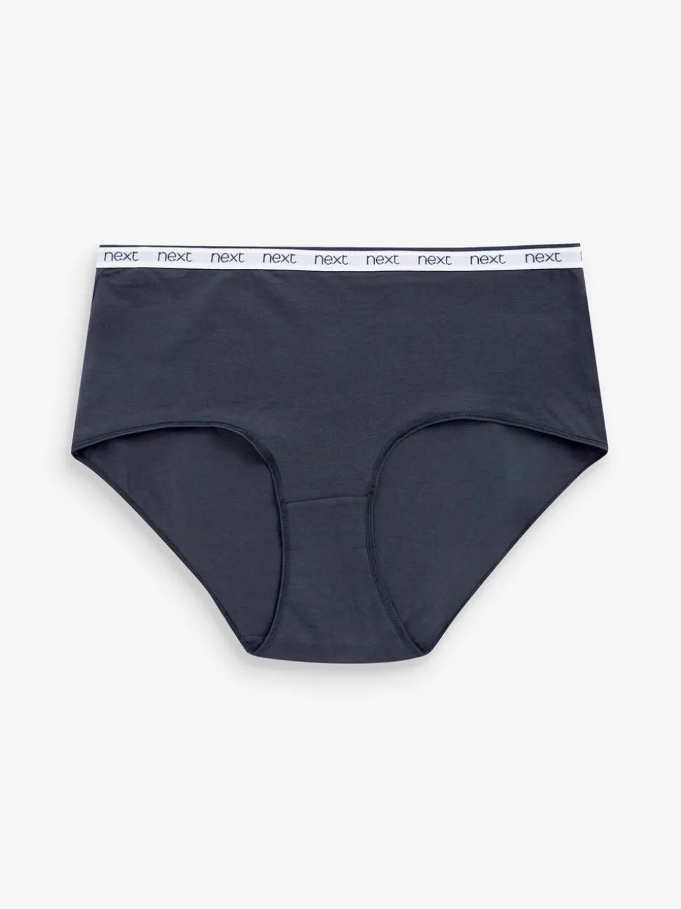 Roze/blauw gestreept - 4 Katoenen slipjes met logotailleband