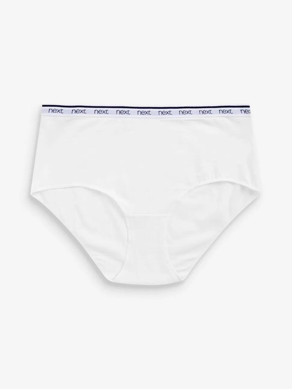 Roze/blauw gestreept - 4 Katoenen slipjes met logotailleband