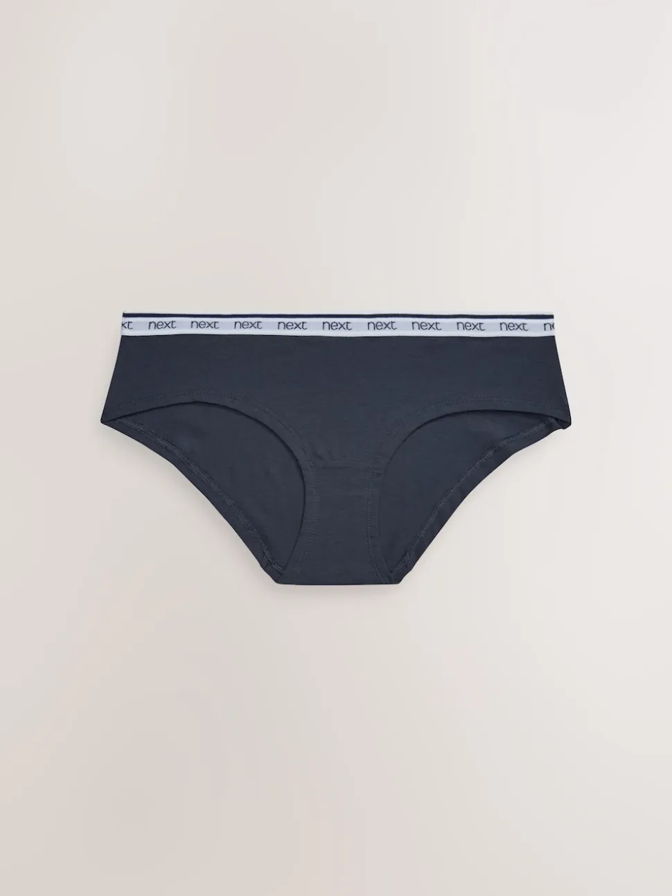 Roze/blauw gestreept - 4 Katoenen slipjes met logotailleband