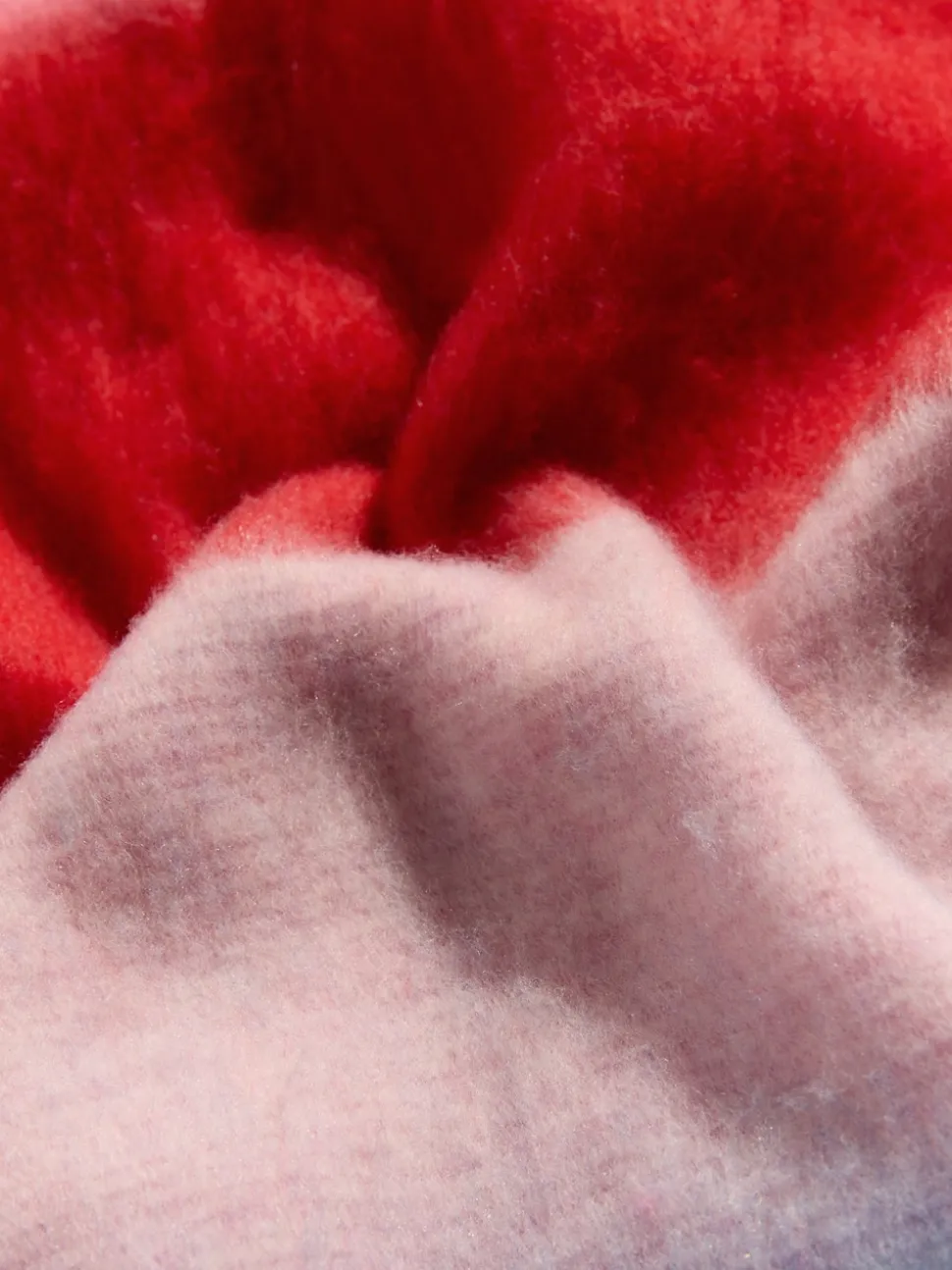 Roze/blauw gestreept - Love & Roses - Geborstelde sjaal