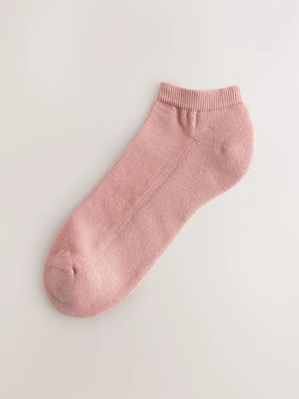 Roze/Blauw/Naturel - 4 paar sneakersokken met verdikte zool