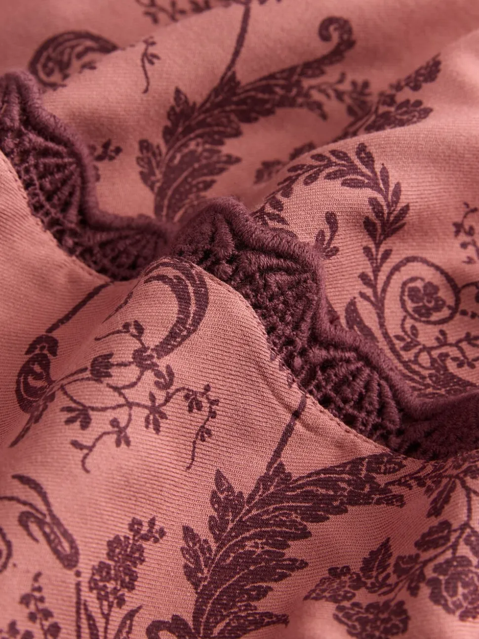 Roze/Bordeaux - Laura Ashley Josette badjas
