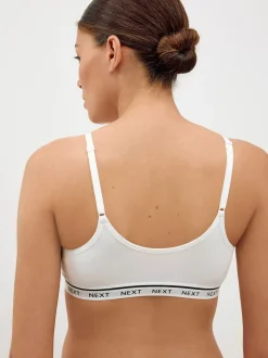 Roze/wit - Zwangerschap en borstvoeding cropped ultiem comfort tops verpakking van 2