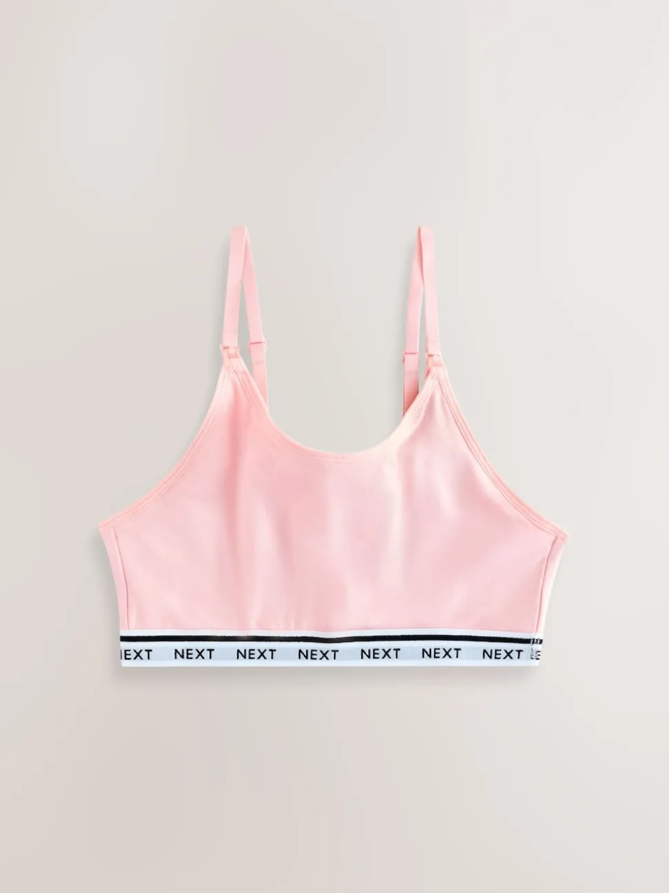 Roze/wit - Zwangerschap en borstvoeding cropped ultiem comfort tops verpakking van 2