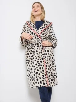 SCAMP & DUDE Cheetah & Lightning Bolt Dressing Robe