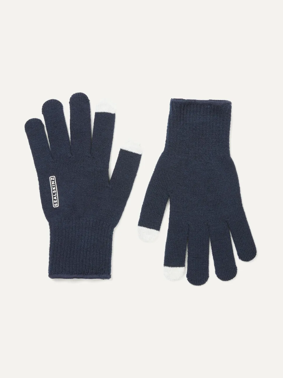 Sealskinz Blue Hanworth Solo Merino Gloves