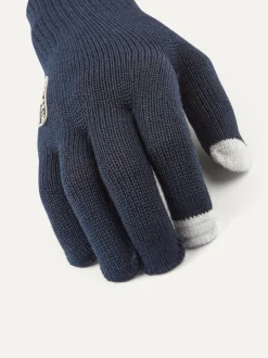 Sealskinz Blue Hanworth Solo Merino Gloves