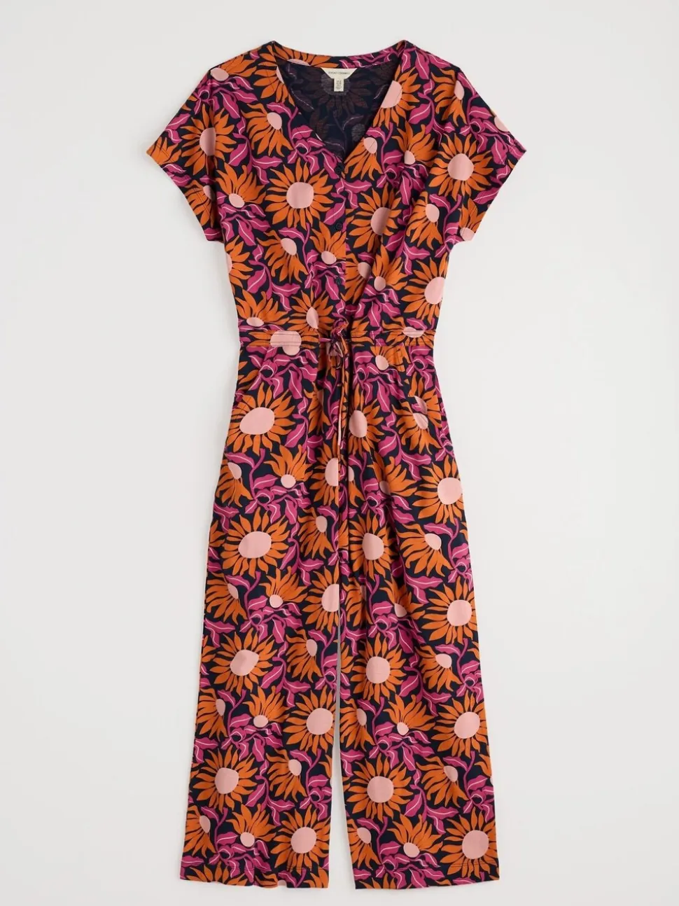 Seasalt - Tenger - Rose - Jumpsuit van Trellis, met wijde pijpen