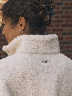 self. Buttons Neck Jumper