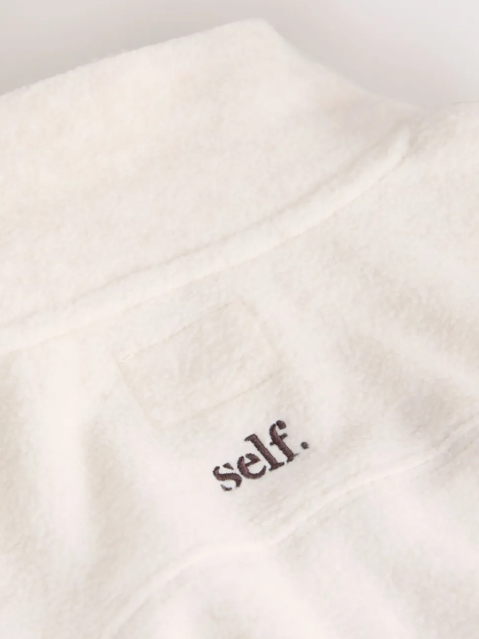 self. Polar fleece met volledige rits